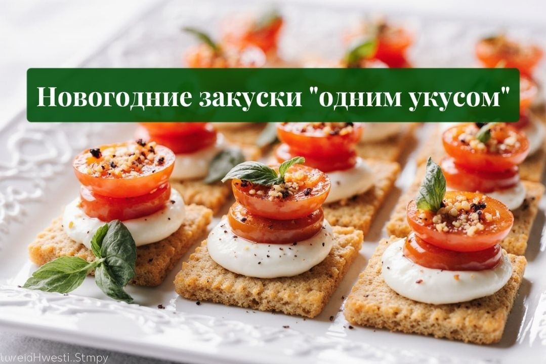 Новогодние закуски на один укус: 10 идей на чипсах и багете