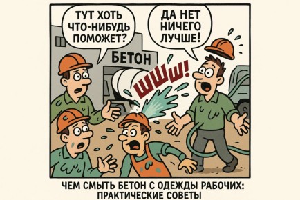 Чистота в детали: как справиться с бетоном на спецодежде