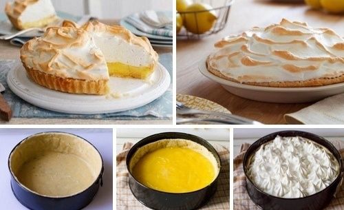 невероятный десерт: торт с лимонной начинкой и воздушным безе