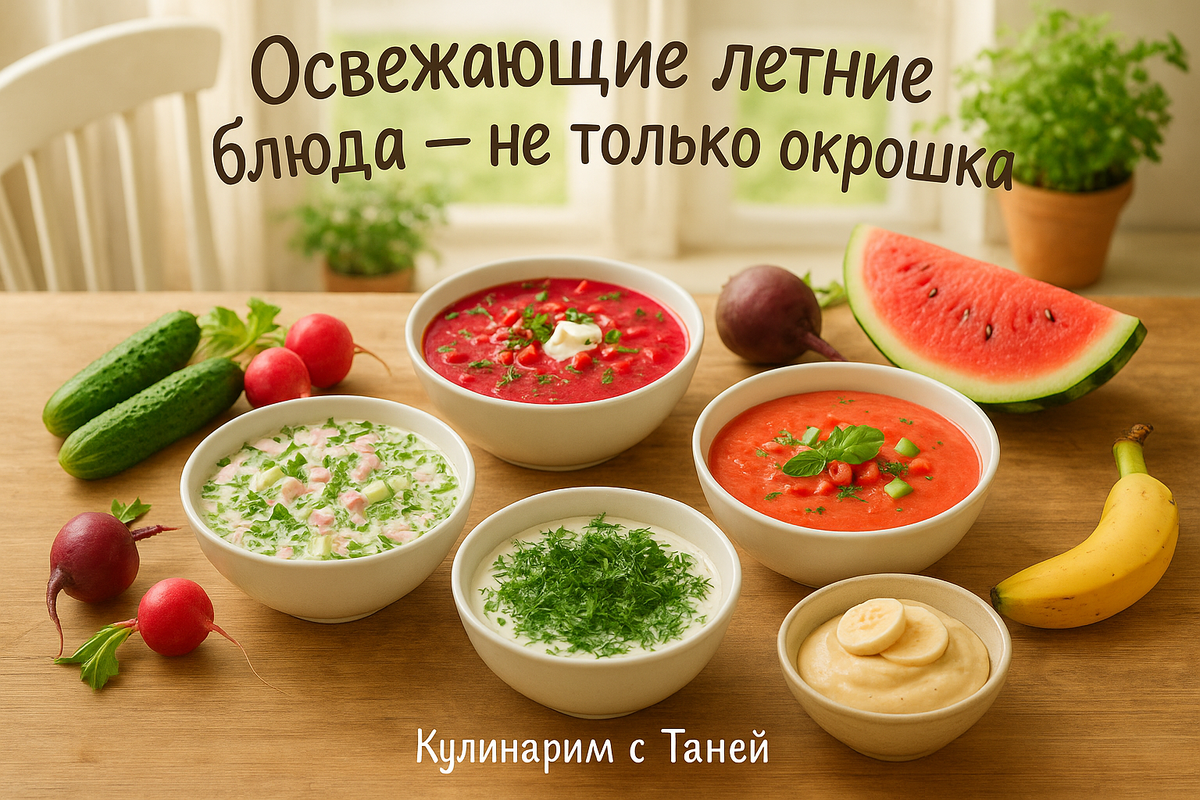 Освежающие летние блюда: не только окрошка