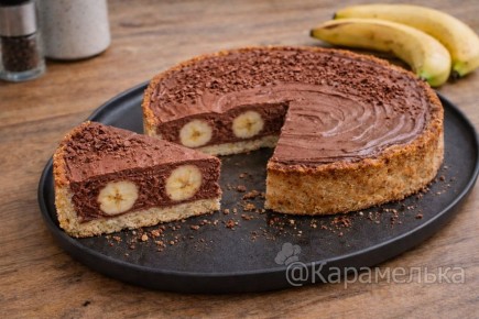Сладкое чудо: шоколадно-банановый торт без выпечки