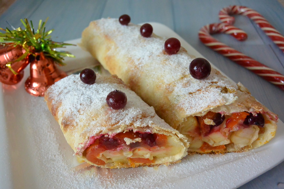 Незабываемый сладкий рулет из лаваша, который удивит ваших гостей