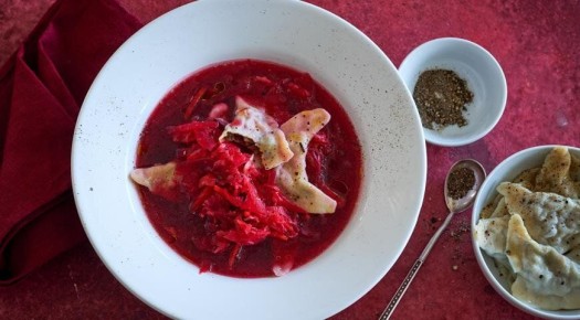 Грибной борщ с варениками: идеальный вегетарианский рецепт