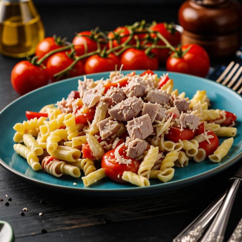 Паста с тунцом и помидорами: простой и вкусный рецепт для вашего обеда