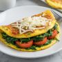 Простой и вкусный омлет с шпинатом и помидорами за 10 минут
