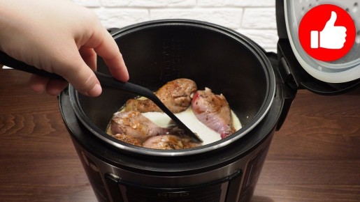 Погрузитесь в мир кулинарии: Нежная курица в молочном соусе из мультиварки