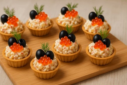 Тарталетки с крабовыми палочками и ананасами: идеальная закуска для любого праздника