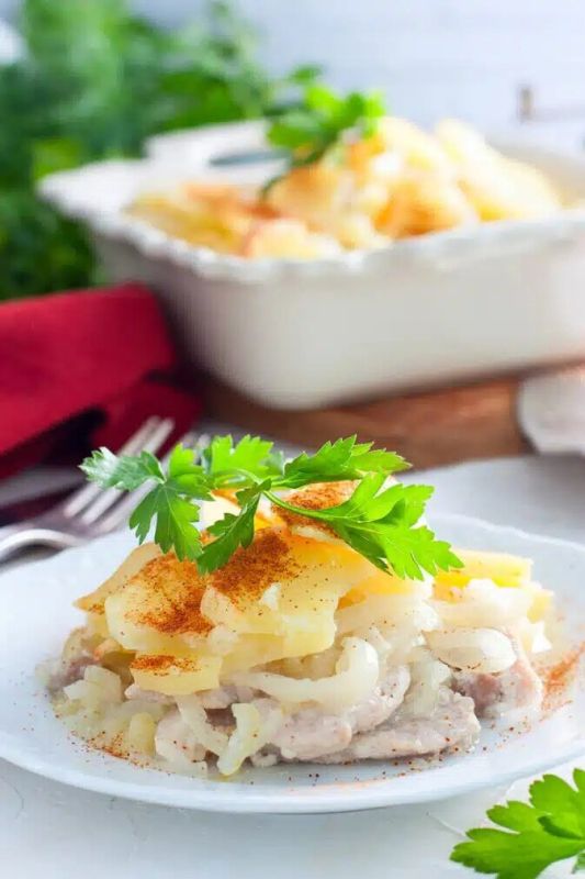 Необычный запечённый картофель с мясом